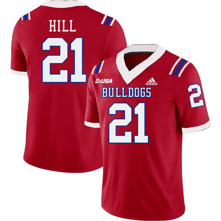 Zheric Hill Louisiana Tech Jersey,LA Tech Bulldogs Football Jerseys,Uniforms,Gears-Red